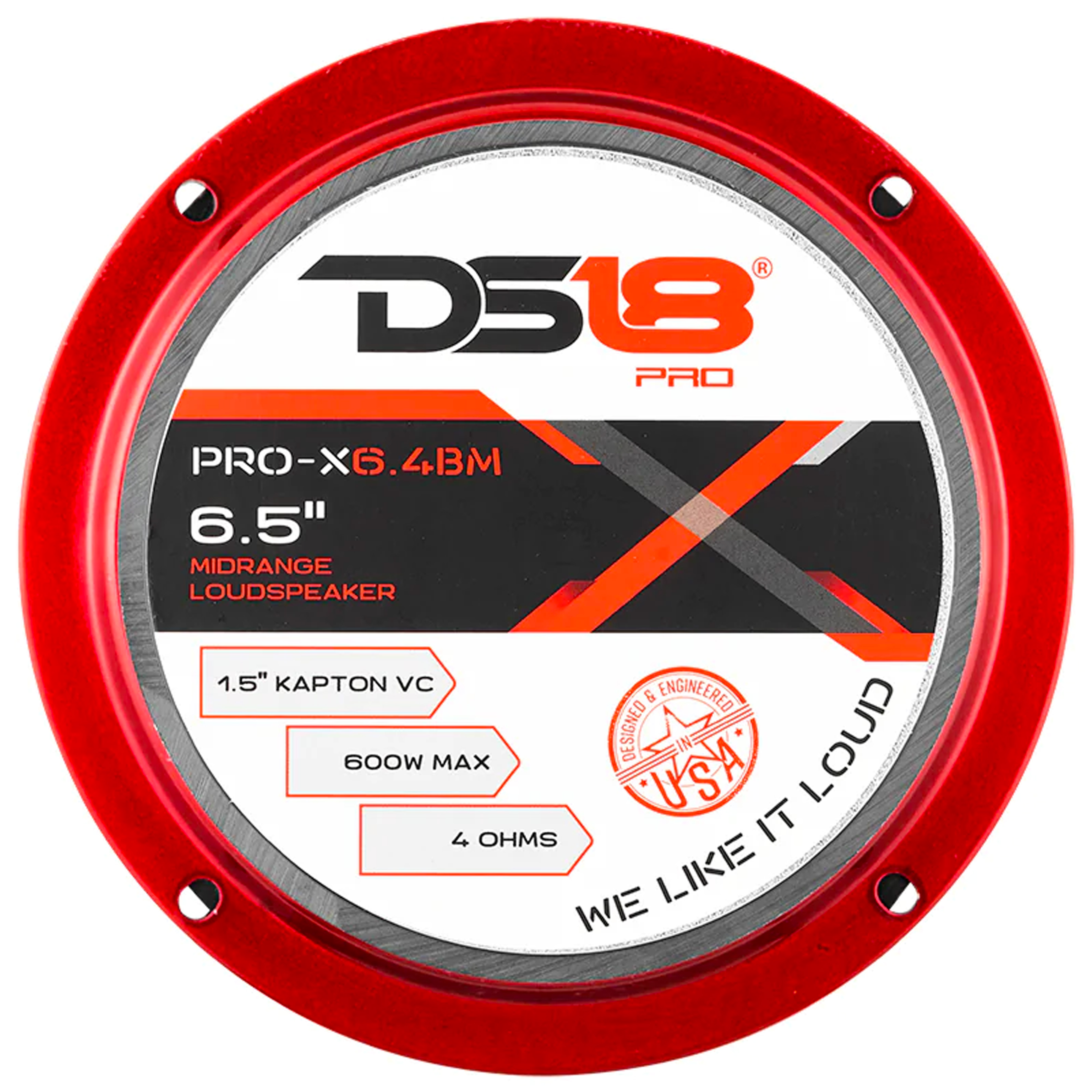 DS18 Combo 4 6.5 Midrange Loud Car Speakers + 600W 4 Channel Amp